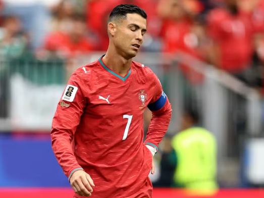 Portugal decepciona na estreia, empata com a RD Congo e vê Cristiano Ronaldo passar em branco na Copa do Mundo Cristiano Ronaldo lamenta em jogo de Portugal contra RD Congo na Copa do Mundo 2026 — Foto: Molly Darlington/Getty Images