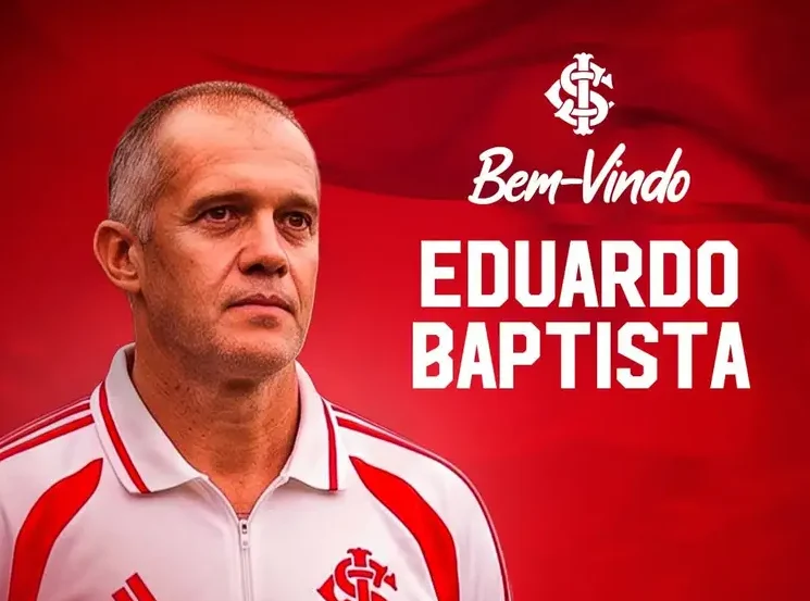 Internacional anuncia novo técnico para o restante da temporada Eduardo Baptista é o novo técnico do Internacional (Foto: Divulgação/SC Internacional)