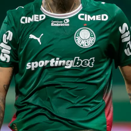 Clubes da Série A perdem quase R$ 1 bilhão sem patrocínio máster de bets Palmeiras é um dos clubes que possui casas de apostas no patrocínio máster Imagem: Marcello Zambrana/AGIF